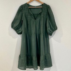 Old Navy Women’s Eyelet sleeve V-Neck DRESS Pockets XL NWT